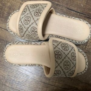 Tory Burch monogram bubble slide